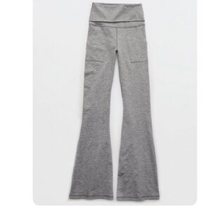 OFFLINE by aerie hugger high waisted fold over flare leggings